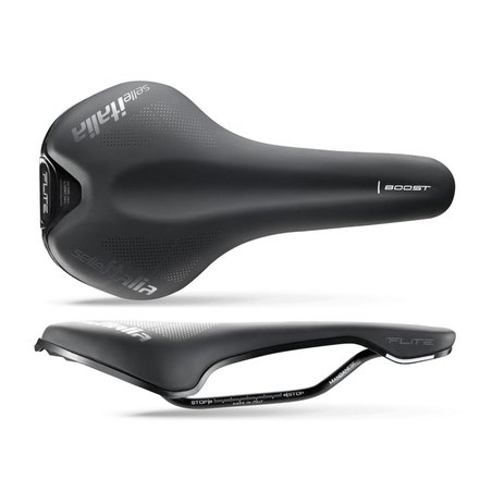 Siodło SELLE ITALIA FLITE BOOST TM S (id match - S1) Manganese Tube 7, soft-tek, czarne (NEW)