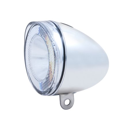 Lampka przednia SPANNINGA SWINGO XB 10luxów/50 lumenów+ baterie chrom (NEW)