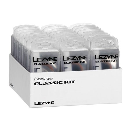 Łatki do dętek zestaw LEZYNE CLASSIC KIT BOX 6xłatki, tarka, 1xłatka do opony pudełko 24szt. (NEW)