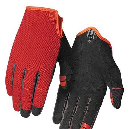 Rękawiczki męskie GIRO DND długi palec red orange roz. S (obwód dłoni 178-203 mm / dł. dłoni 175-180 mm) (NEW)