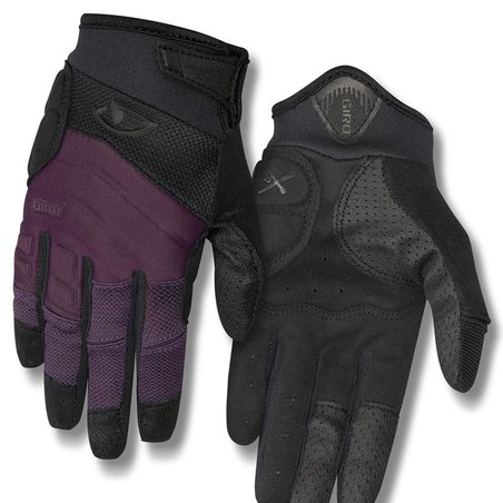 Rękawiczki damskie GIRO XENA długi palec dusty purple black roz. L (obwód dłoni 190-204 mm / dł. dłoni 185-195 mm) (DWZ)