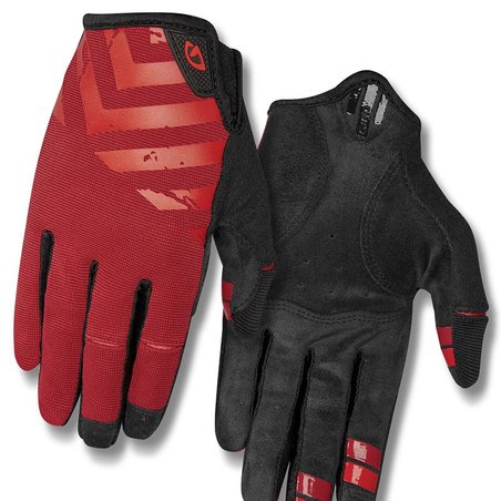 Rękawiczki męskie GIRO DND długi palec dark red birght red roz. XXL (obwód dłoni od 267 mm / dł. dłoni od 211 mm) (DWZ)