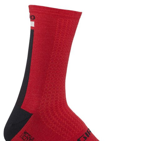 Skarpety GIRO HRC + MERINO WOOL dark red black grey roz. M (40-42) (NEW)