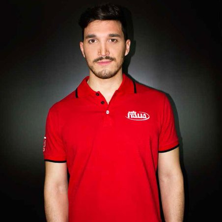 Polo T-Shirt SELLE ITALIA Red roz. L
