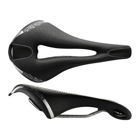 Siodło SELLE ITALIA MAX FLITE GEL SUPERFLOW L (id match - L3) TI 316 Tube 7, fibra-tek, 320g czarne