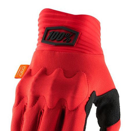 Rękawiczki 100% COGNITO Glove red black roz. M (długość dłoni 187-193 mm) (NEW)