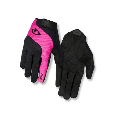 Rękawiczki damskie GIRO TESSA GEL LF długi palec black bright pink roz. L (obwód dłoni 190-204 mm / dł. dłoni 185-195 mm) (NEW)