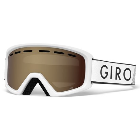 GIRO ZIMA - Gogle zimowe GIRO REV WHITE ZOOM (szyba AMBER ROSE 40% S2) (NEW)