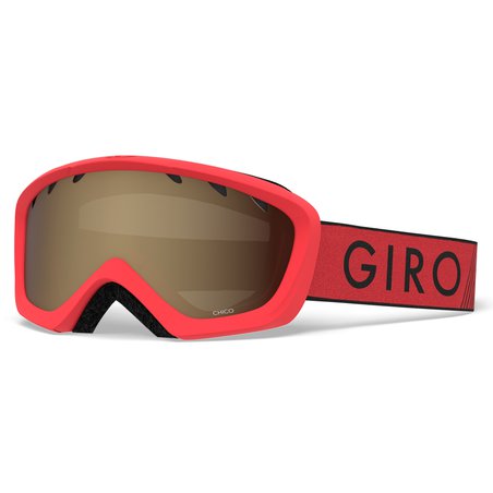 GIRO ZIMA - Gogle zimowe GIRO CHICO RED BLACK ZOOM (szyba AMBER ROSE 39% S2) (DWZ)