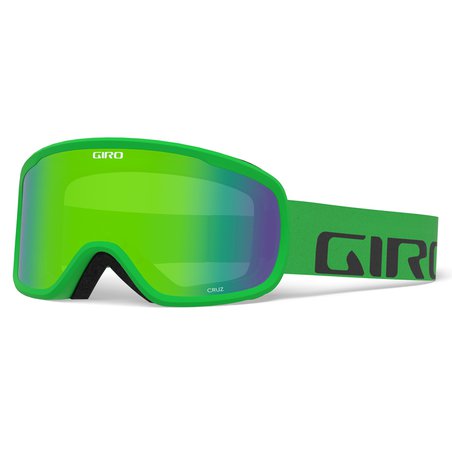 GIRO ZIMA - Gogle zimowe GIRO CRUZ BRIGHT GREEN WORDMARK (Szyba lustrzana kolorowa LODEN GREEN 26% S2) (NEW)