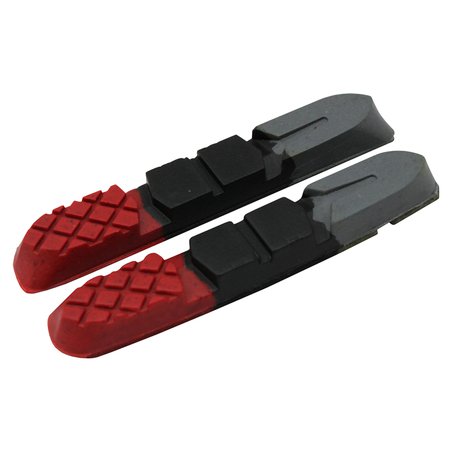 CLARKS - Wkładki hamulcowe CLARK'S CPS501 MTB (V-brake, Warunki Suche i Mokre) 70mm czerwono-czarno-szare