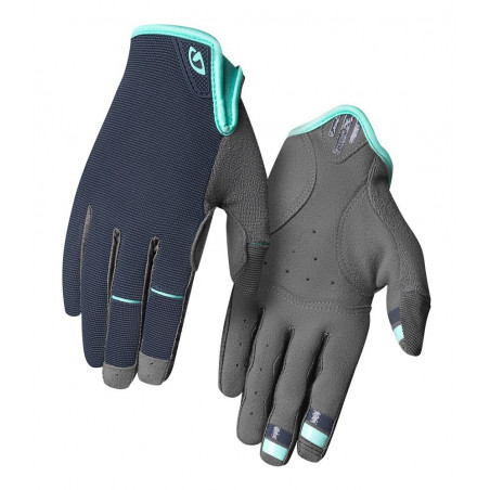 Rękawiczki damskie GIRO LA DND długi palec midnight blue cool breeze roz. L (obwód dłoni 190-204 mm / dł. dłoni 185-195 mm) (NEW