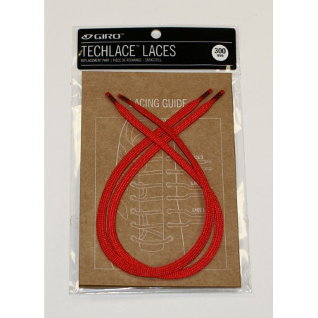 Sznurówki GIRO TECHLACE LACES bright red 285mm