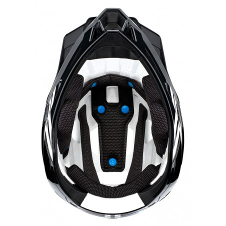 Kask full face 100% TRAJECTA Helmet black white roz. XL (61-64 cm) (NEW)