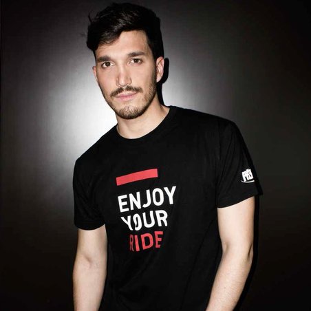 T-shirt SELLE ITALIA ENJOY YOUR RIDE Black roz. S