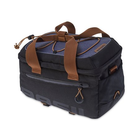 Torba na bagażnik BASIL MILES TRUNKBAG 7L, Universal Bridge System, wodoodporny poliester, granatowa