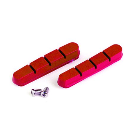 CLARKS - Wkładki hamulcowe CLARK'S CP202 SZOSA (Shimano Dura-Ace, Ultegra, 105, Warunki Mokre) 52mm czerwone