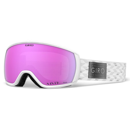 GIRO ZIMA - Gogle zimowe GIRO FACET WHITE SILVER SHIMMER (szyba VIVID PINK 25% S2) (DWZ)