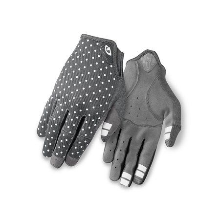 Rękawiczki damskie GIRO LA DND długi palec dark shadow white dots roz. S (obwód dłoni 155-169 mm / dł. dłoni 160-169 mm) (NEW)