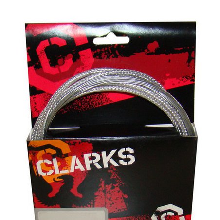 CLARKS - Zestaw hamulcowy CLARK'S PRE LUBE CARBON Mtb pancerz srebrny karbon (DWZ)