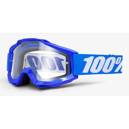 Gogle 100% ACCURI REFLEX BLUE (Szyba Przezroczysta Anti-Fog, LT 88%-92%) (NEW)