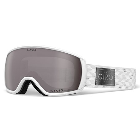 GIRO ZIMA - Gogle zimowe GIRO FACET WHITE SILVER SHIMMER (szyba VIVID ONYX 14% S3) (DWZ)