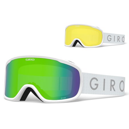 GIRO ZIMA - Gogle zimowe GIRO ROAM WHITE CORE (szyba LODEN GREEN 26% S2 + YELLOW 77% S1) (NEW)