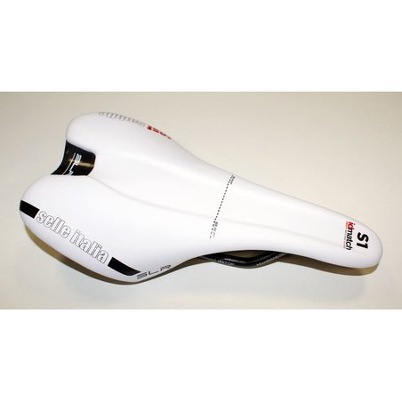 Siodło SELLE ITALIA SLR BOOST TM L (id match - L1) manganese tube 7, białe, testowe