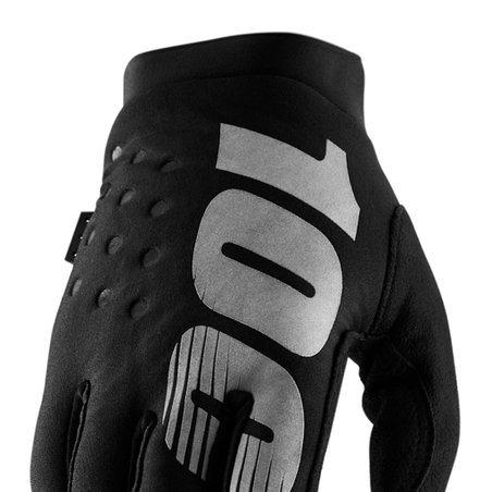 Rękawiczki 100% BRISKER Glove black grey roz. XXL (długość dłoni 209-216 mm) (NEW)